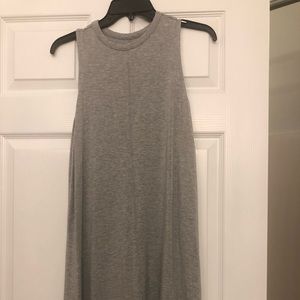 Grey, sleeveless t-shirt dress